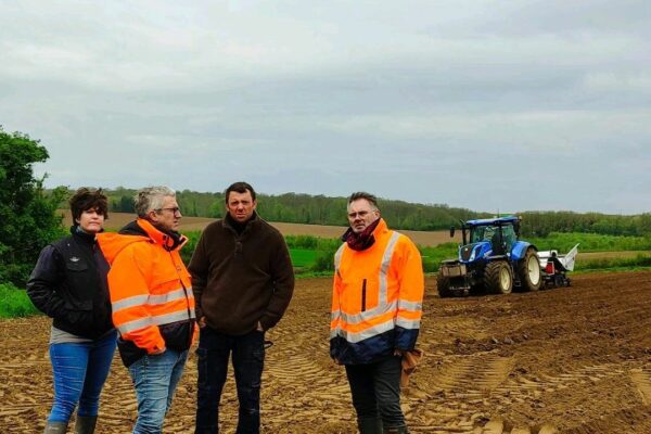 Plantation de 3.2 ha de miscanthus sur le BAC de Wailly Beauchamp