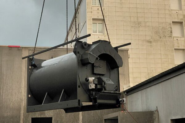 Chaudière miscanthus pour les logements de Douarnenez Habitat.