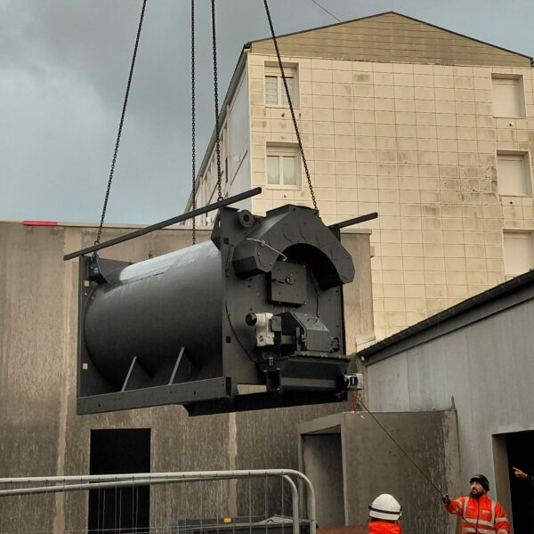 Chaudière miscanthus pour les logements de Douarnenez Habitat.