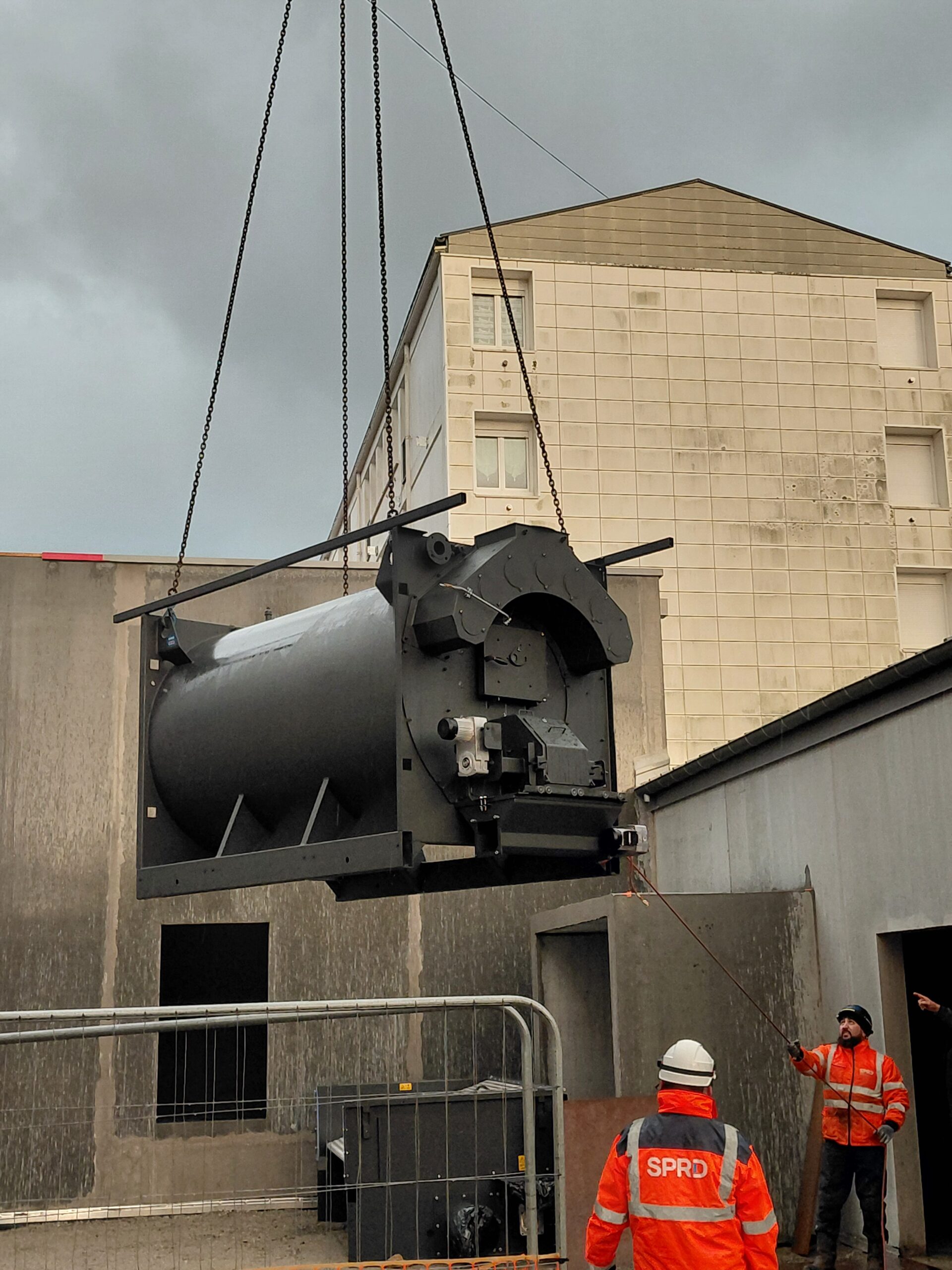 Chaudière miscanthus pour les logements de Douarnenez Habitat.